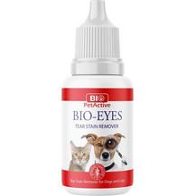 Bio PetActive Dog and Cat Bio Eyes Tear Stain Remover 50ml Καθαριστικό λεκέδων δακρύων για σκύλους και γάτες με Aloe Vera για ενυδάτωση και αναπλήρωση της ευαίσθητης επιδερμίδας
