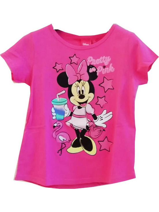 Παιδική Κοντομάνικη Μπλούζα Minnie Mouse Disney Φούξια Χρώμα