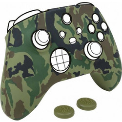 BigBen Protection Kit For DualSense Controllers And Sticks Green Camo
