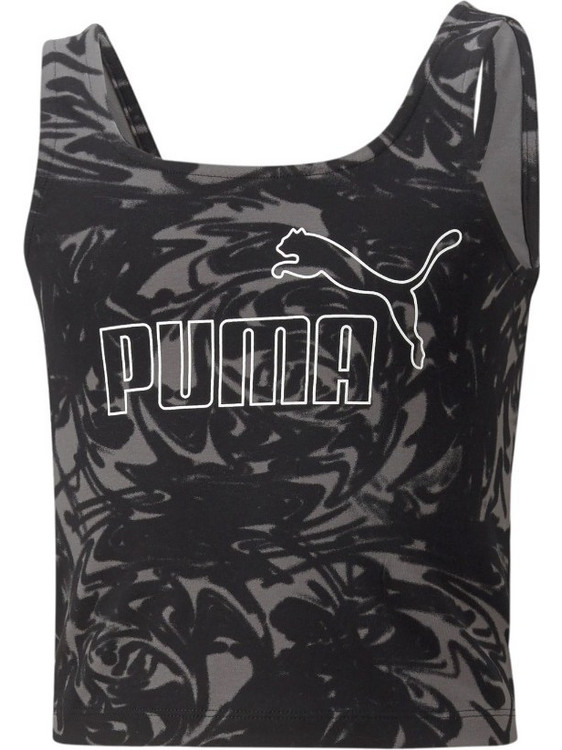 Puma Power Summer Παιδικό T-Shirt Αμάνικο Μαύρο 674366-01