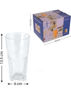 Agc Σετ Ποτήρια Νερού Γυάλινα 290ml 6τμχ 00203265