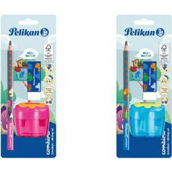 Pelikan Σετ Combino Μολύβι+Γόμα+Ξύστρα-2 Σχέδια-1Τμχ (811217)
