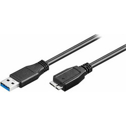 USB A 3.0 Cable Male To USB Micro B 21p Male 0.5m Black U142
