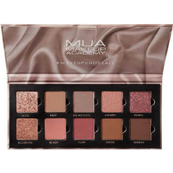 MUA 10 Shade Silk Nudes Παλέτα Σκιών