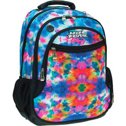 No Fear Color Tie Dye Σχολική Τσάντα Πλάτης Δημοτικού Πολύχρωμη 348-21031