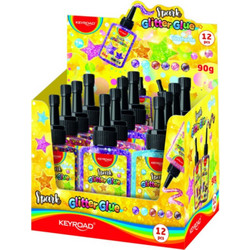 Keyroad Κόλλα Υγρής Μορφής SPARK GLITTER GLUE Χρωματιστή 90γρ - Sparkle Glitter Glue 90gr Διάφορα Χρώματα KR972800
