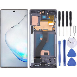 TFT LCD Screen For Samsung Galaxy Note10 SM-N970 Digitizer Full Assembly with Frame,Not Supporting Fingerprint Identification (Black) (OEM)