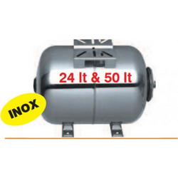 KRAFT ΔΟΧΕΙΟ ΟΡΙΖΟΝΤΙΟ 50L INOX - 8 BAR - 1'' 63634