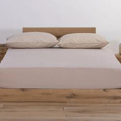 Nef-Nef Σεντόνι Διπλό Βαμβακερό με Λάστιχο 140x200+30 Jersey 1020 Linen