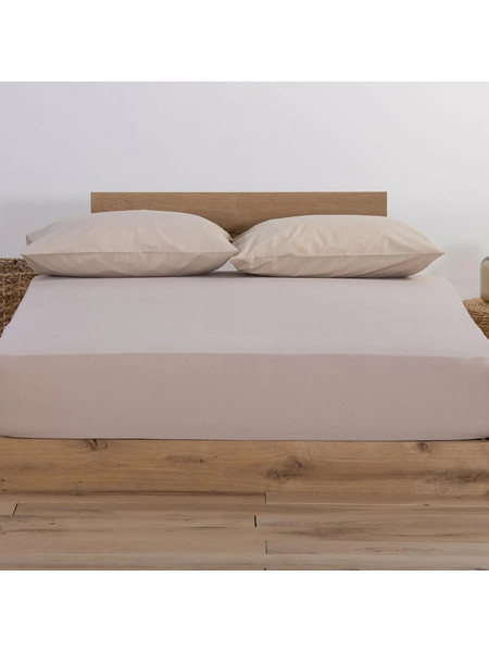 Nef-Nef Σεντόνι Διπλό Βαμβακερό με Λάστιχο 140x200+30 Jersey 1020 Linen