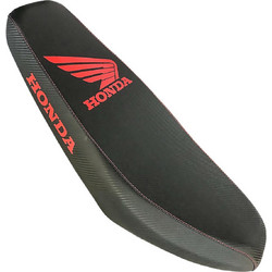 Σέλα λεπτή Carbon με κόκκινο λογότυπο Honda Innova 125 Racing