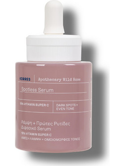 Korres Wild Rose Spotless Vitamin C Ενυδατικό Serum Προσώπου για Λάμψη με Βιταμίνη C 30ml