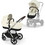 Cybex EOS Lux Καρότσι Μωρού 2 σε 1 Seashell Beige