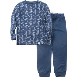 AKO Ready To Skate Παιδική Πιτζάμα Βαμβακερή Χειμωνιάτικη Navy Μπλε 13-3555241-01
