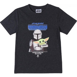 Παιδική μπλούζα T-Shirt Short Shirt The Mandalorian Dark Grey - 2200009110