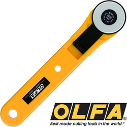 OLFA RTY-1/G Περιστροφικός κόφτης 28mm για χαρτόνι αφρολέξ υφάσματα κ.α