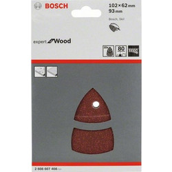 Bosch - Σετ Φύλλων Λείανσης 10 τεμαχίων K80 (2608607408)