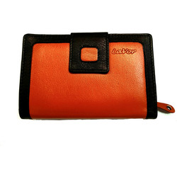 Δερμάτινο πορτοφόλι γυναικείο πορτοκαλί W-3435...