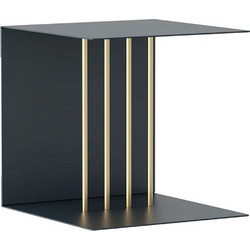 Ράφι Τοίχου Teaser 5005 30x30x30cm Anthracite-Brass Grey Umage