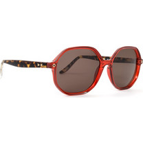 Snob Milano Pupi SN113 C03Z Γυναικεία Γυαλιά Ηλίου Πολυγωνικά Κοκάλινα Κόκκινα με Καφέ Polarized Φακό