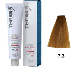 Faipa Three Color 7.3 Ξανθό Χρυσαφί Μόνιμη Βαφή Μαλλιών 120ml