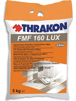 Αρμόστοκος πορσελάνινης υφής LUX Nο601 Λευκό THRAKON 5kg