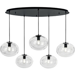 LUCE Κρεμαστό Φωτιστικό Οροφής E27 Μαύρο 8031414892037