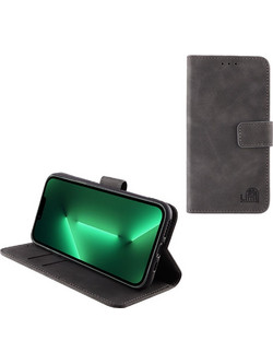 Lime Θηκη Iphone 13 Pro 6.1'' Essential Magnet Book Stand Clip GREY