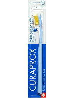 Curaprox CS 3960 Super Soft Οδοντόβουρτσα Γαλάζια Κίτρινη