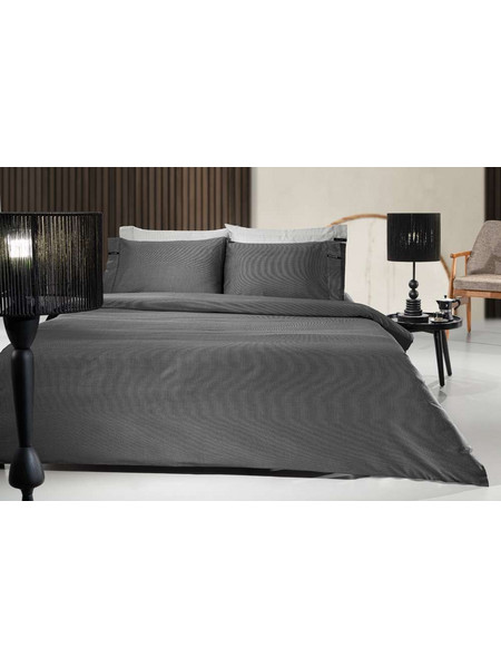 Guy Laroche Σεντόνι Υπέρδιπλο με Λάστιχο 160x200+35 Minimal Black White