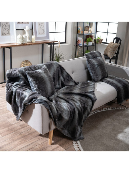 Teoran Γούνινο Ριχτάρι Πολυθρόνας 130x160 Pelt 33 Grey