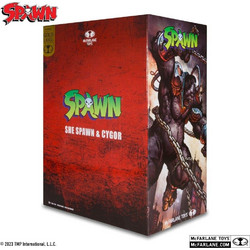 McFarlane Spawn Gold Label She Spawn & Cygor 2-Pack 18cm