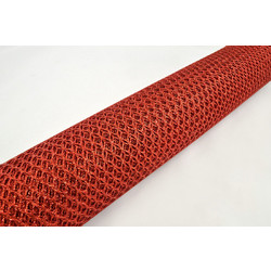 Ύφασμα Glitter Fence κόκκινο 5 m