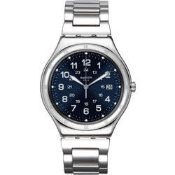 Swatch Blue Boat Ανδρικό Ρολόι με Ασημί Μεταλλικό Μπρασελέ YWS420G