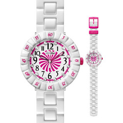 Flik Flak Biamella White Plastic Strap ZFCSP023