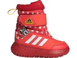 Adidas Winterplay Minnie Παιδικά Μποτάκια Χιονιού Κόκκινα με Σκρατς και Γούνα IG7191