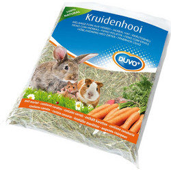 Duvo Plus Herbal Hay Carrot Σανό για Τρωκτικά 500gr