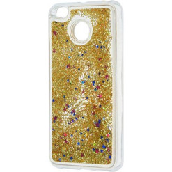 Θήκη Huawei Y6 2018 Forcell Liquid Glitter Sand & Stars TPU -Gold