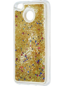 Θήκη Huawei Y6 2018 Forcell Liquid Glitter Sand & Stars TPU -Gold
