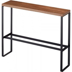 Βάση Για Παντόφλες YMZK5153 12x50x41cm Black Ατσάλι,Ξύλο