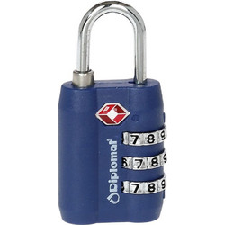 Κλειδαριά με 3ψήφιο Συνδυασμό ACLOCK3 Diplomat Μπλε Μπλε