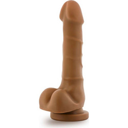 Blush Dr. Skin 7.75" Ρεαλιστικό Dildo με Βεντούζα & Όρχεις 19.7cm Mocha