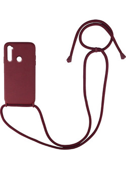 Sonique CarryHang Θήκη με Κορδόνι Burgundy (Xiaomi Redmi Note 8T)