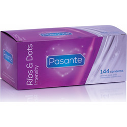 Pasante Intensity Ribs & Dots Προφυλακτικά με Ραβδώσεις 144τμχ D-2254998