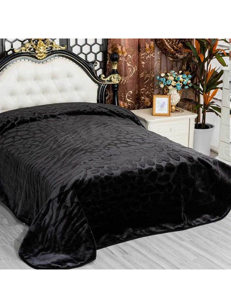 Bonsai Home Κουβέρτα Ανάγλυφη Υπέρδιπλη 220 x 240 - Μαύρη