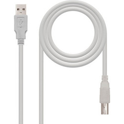 Καλώδιο Micro USB NANOCABLE CABLE USB 2.0 IMPRESORA, TIPO A/M-B/M, BEIGE, 1.0 M Μπεζ 1 m
