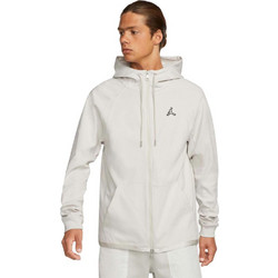 Jordan Essentials Ανδρική Ζακέτα Φούτερ με Κουκούλα και Φερμουάρ Λευκή DJ0886-104