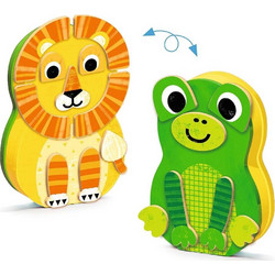 Djeco Ξύλινα Μαγνητάκια Zanimals