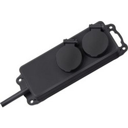 Brennenstuhl 1159930 προστατευτικό μεταβολής τάσης 2 Έξοδος (οι) εναλλασσόμενου ρεύματος 230 V Μαύρος (Μαύρο) 2 m