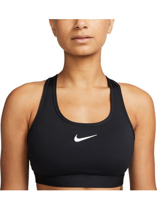 Nike Swoosh Bra Αθλητικό Μπουστάκι με Μέτρια Στήριξη Μαύρο DX6821-010